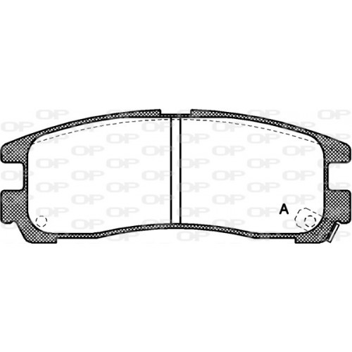 BRAKE PADS OPEN PARTS 1PCS 