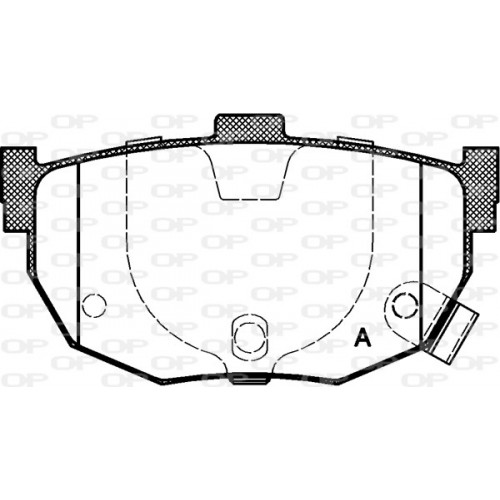 BRAKE PADS OPEN PARTS 1PCS 