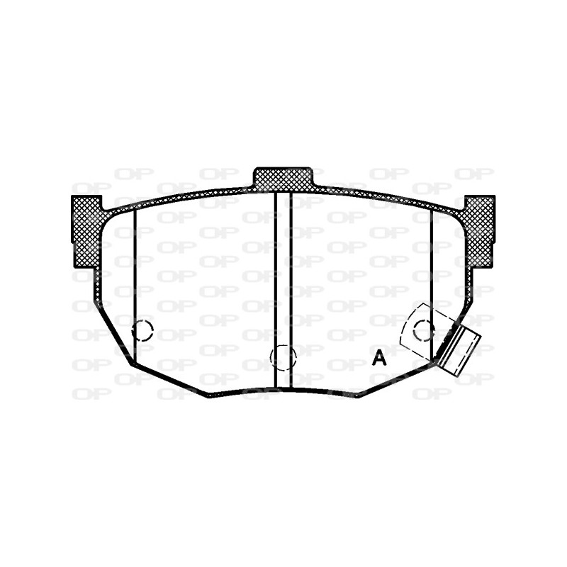 BRAKE PADS OPEN PARTS 1PCS ... 