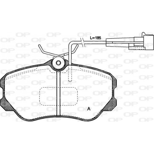 BRAKE PADS OPEN PARTS 1PCS ... 