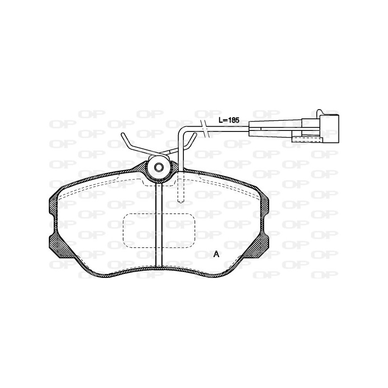 BRAKE PADS OPEN PARTS 1PCS ... 