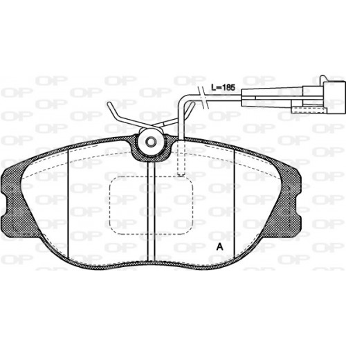 BRAKE PADS OPEN PARTS 1PCS *ESAURIM 