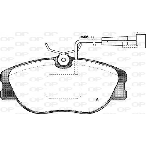 BRAKE PADS OP *ESAURIM 1PCS 