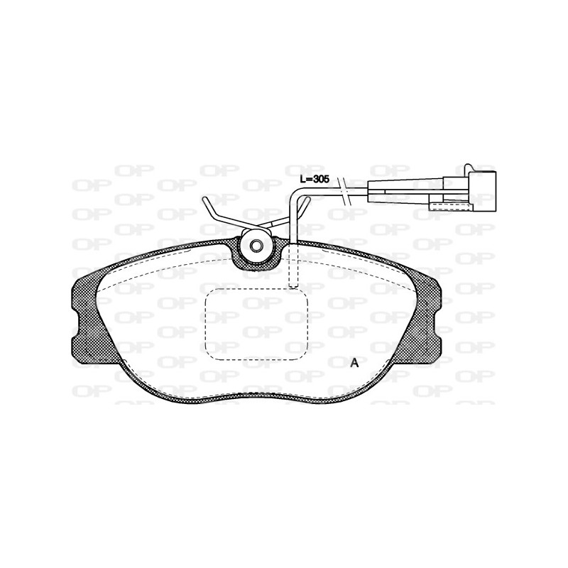 BRAKE PADS OP *ESAURIM 1PCS 