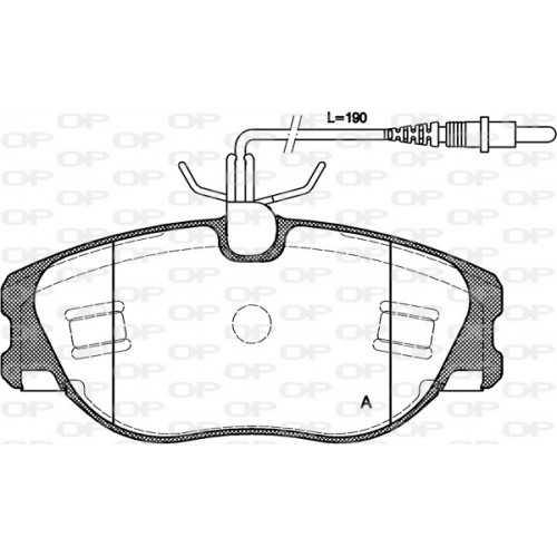 BRAKE PADS OPEN PARTS 1PCS 