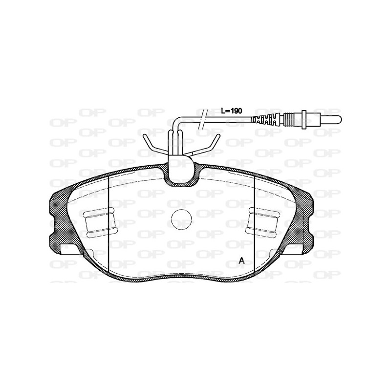 BRAKE PADS OPEN PARTS 1PCS 