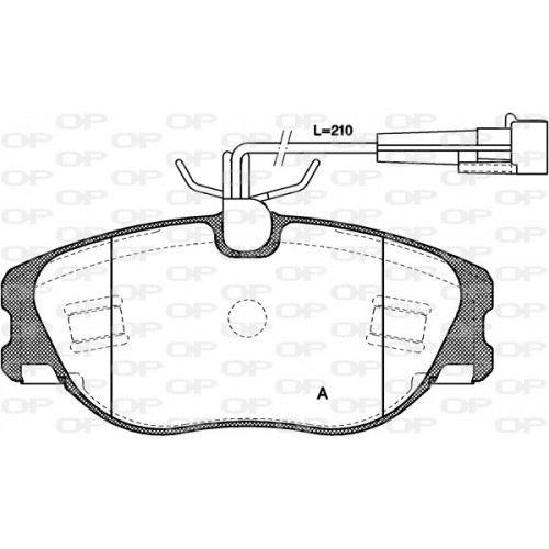 BRAKE PADS OPEN PARTS 1PCS ... 