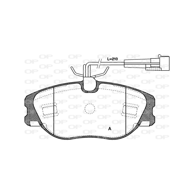 BRAKE PADS OPEN PARTS 1PCS ... 