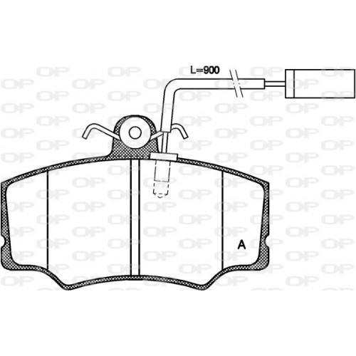 BRAKE PADS OP *ESAURIM 1PCS 