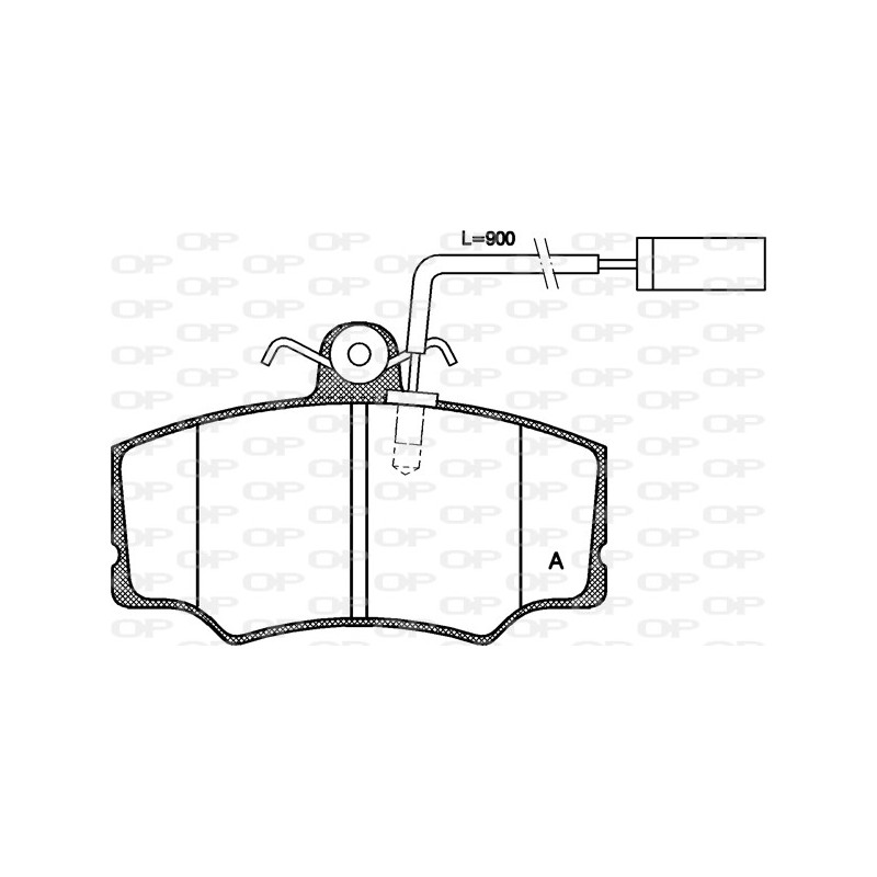 BRAKE PADS OP *ESAURIM 1PCS 