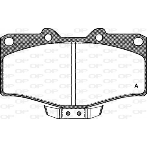 BRAKE PADS OPEN PARTS 1PCS *ESAURIM 