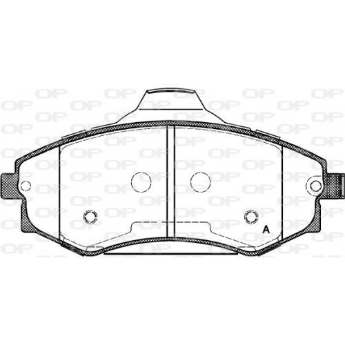 BRAKE PADS OPEN PARTS 1PCS 