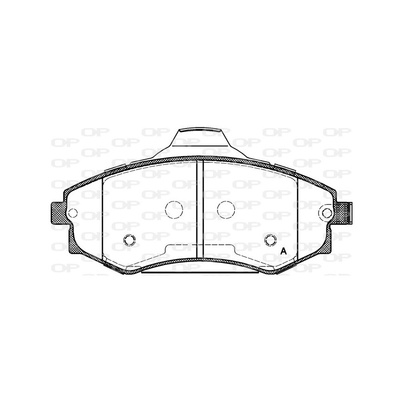 BRAKE PADS OPEN PARTS 1PCS 