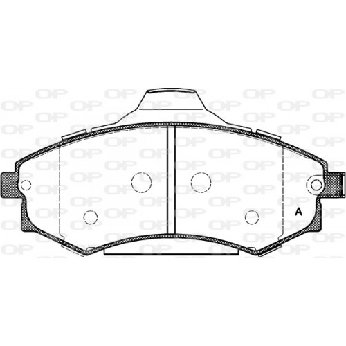 BRAKE PADS OPEN PARTS 1PCS *ESAURIM 