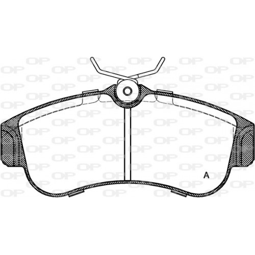 BRAKE PADS OPEN PARTS 1PCS 