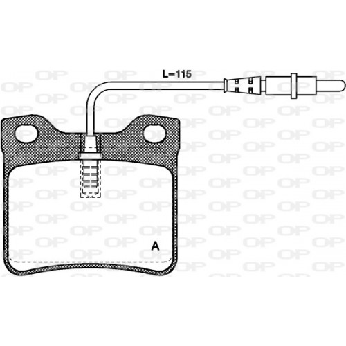 BRAKE PADS OPEN PARTS 1PCS 