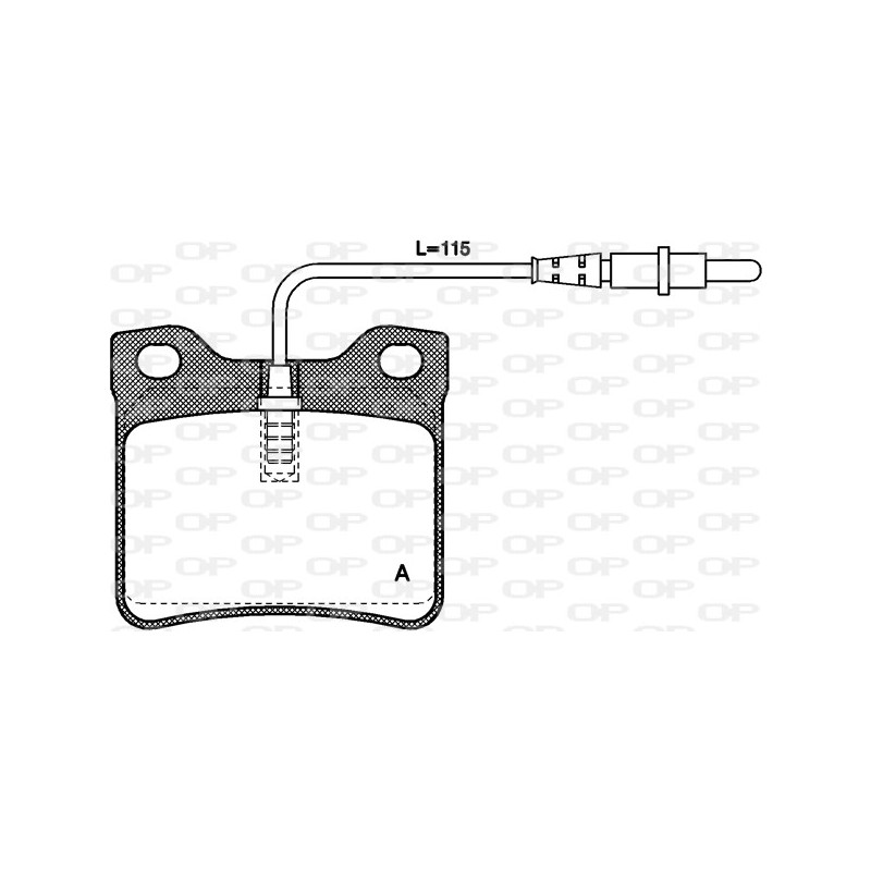 BRAKE PADS OPEN PARTS 1PCS 