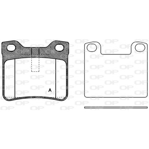 BRAKE PADS OPEN PARTS 1PCS 