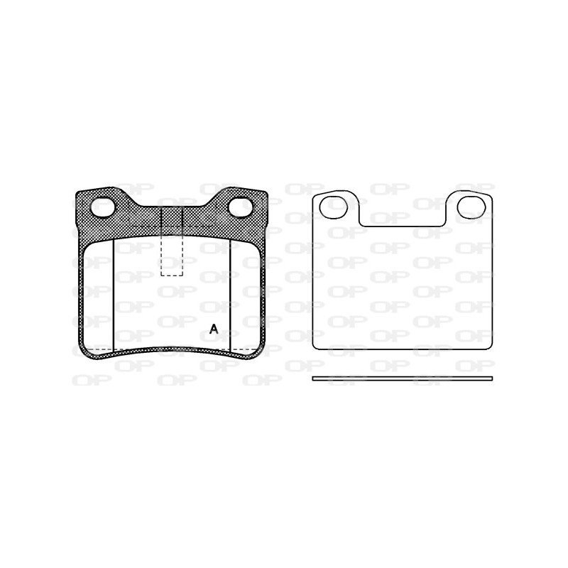 BRAKE PADS OPEN PARTS 1PCS 