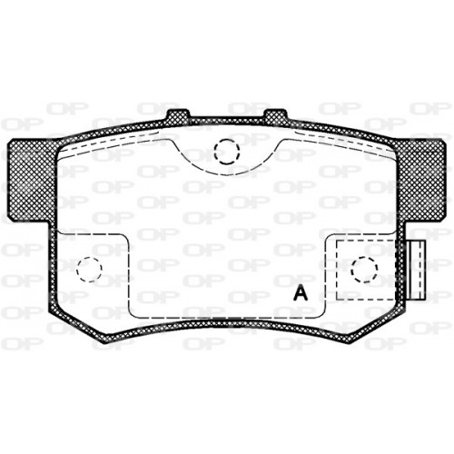 BRAKE PADS OPEN PARTS 1PCS 