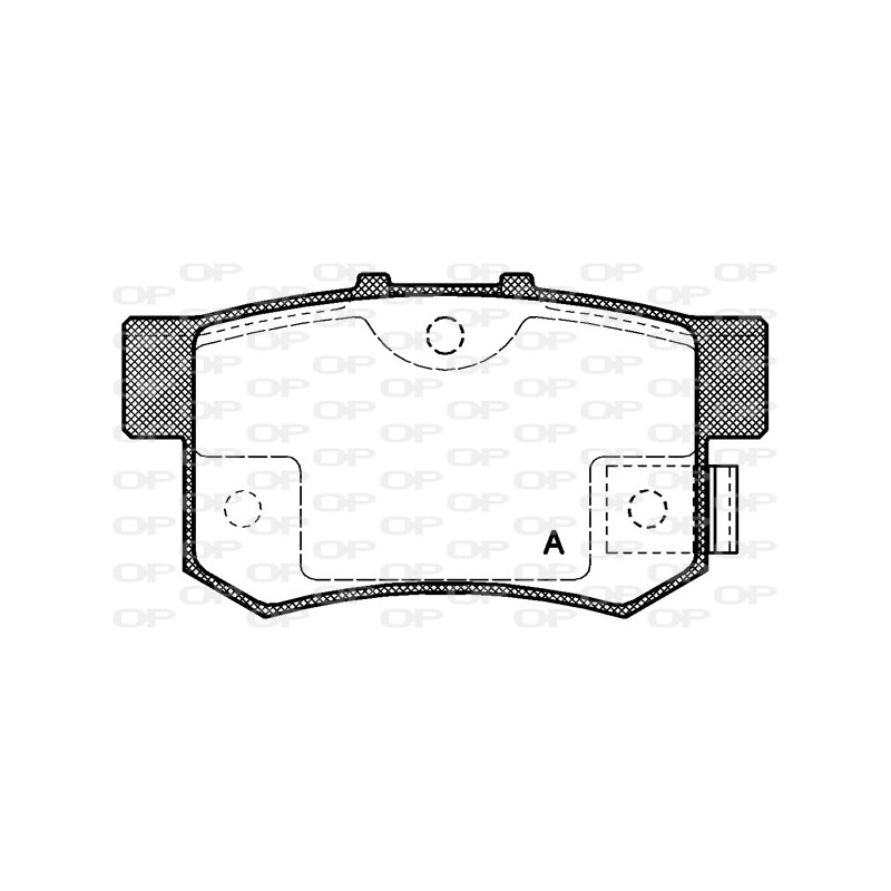 BRAKE PADS OPEN PARTS 1PCS 