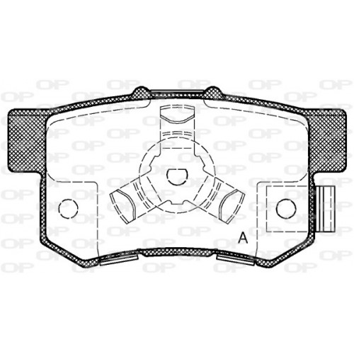 BRAKE PADS OPEN PARTS 1PCS 