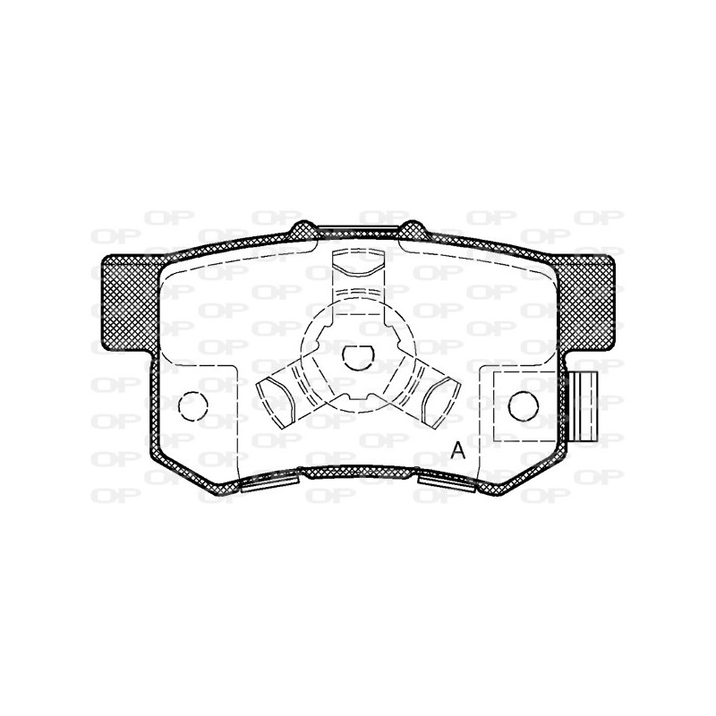 BRAKE PADS OPEN PARTS 1PCS 