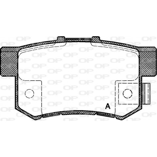 BRAKE PADS OPEN PARTS 1PCS 