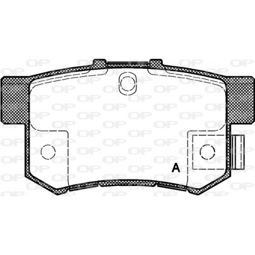 BRAKE PADS OPEN PARTS 1PCS 