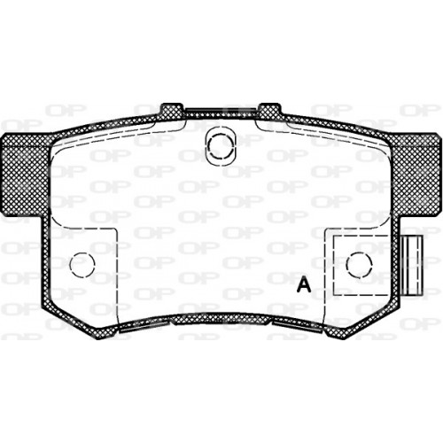 BRAKE PADS OPEN PARTS 1PCS *ESAURIM 