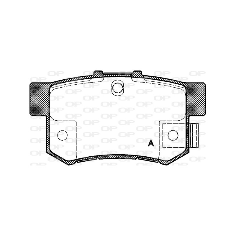 BRAKE PADS OPEN PARTS 1PCS *ESAURIM 