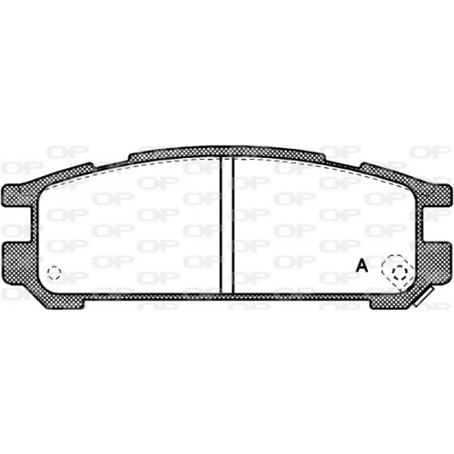 BRAKE PADS OPEN PARTS 1PCS ... 