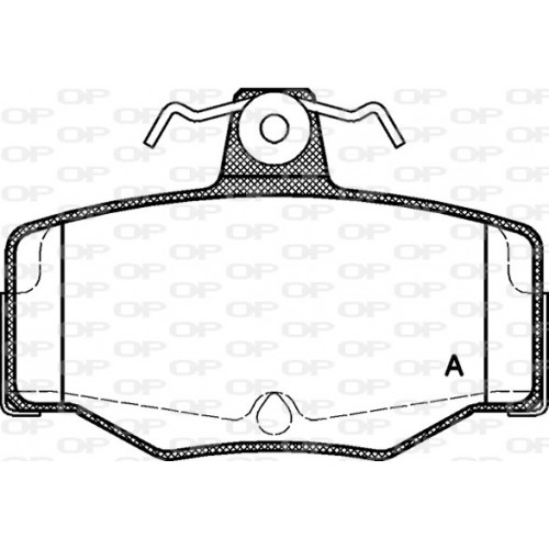 BRAKE PADS OPEN PARTS 1PCS 