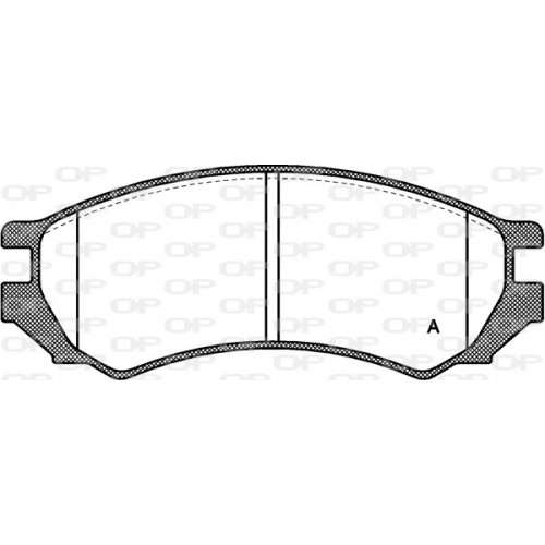 BRAKE PADS OPEN PARTS *ESAURIM 1PCS 