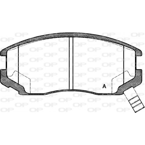 BRAKE PADS OPEN PARTS 1PCS 