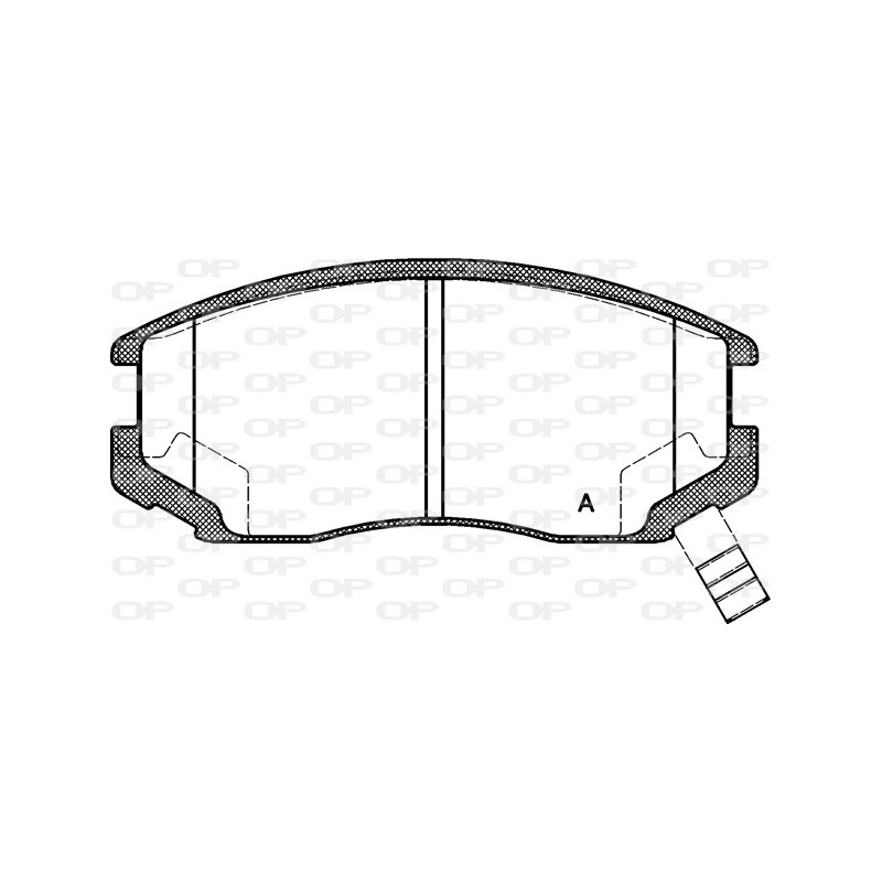 BRAKE PADS OPEN PARTS 1PCS 