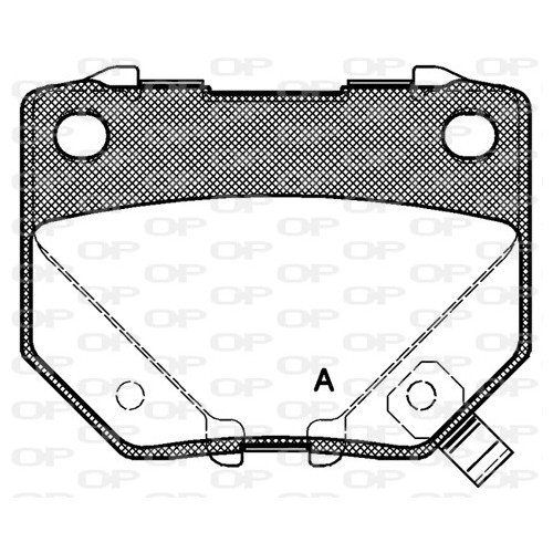 BRAKE PADS OPEN PARTS 1PCS *ESAURIM 