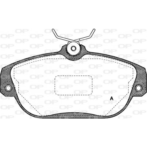 BRAKE PADS OPEN PARTS 1PCS *ESAURIM 