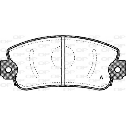 BRAKE PADS OPEN PARTS 1PCS 