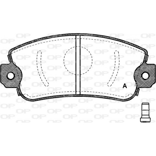 BRAKE PADS OPEN PARTS 1PCS ... 