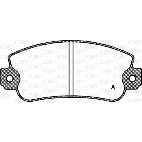 BRAKE PADS OPEN PARTS 1PCS 