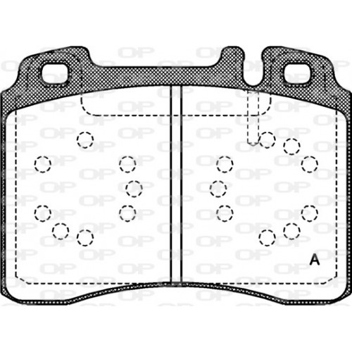 BRAKE PADS OPEN PARTS 1PCS *ESAURIM 