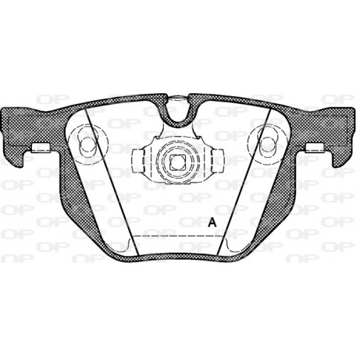 BRAKE PADS OPEN PARTS 1PCS *ESAURIM 