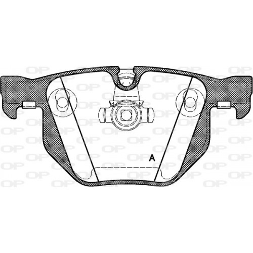 BRAKE PADS OPEN PARTS 1PCS 