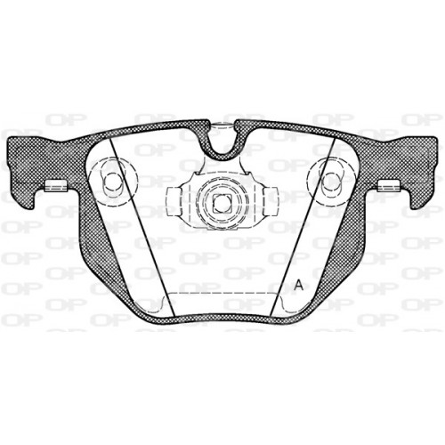 BRAKE PADS OPEN PARTS 1PCS 