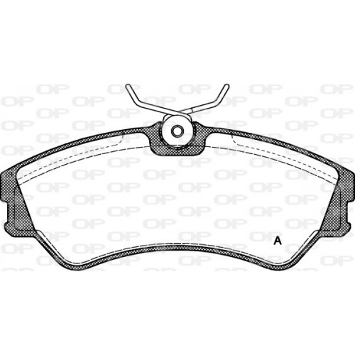 BRAKE PADS OPEN PARTS 1PCS *ESAURIM 