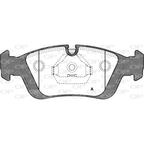 BRAKE PADS OPEN PARTS 1PCS 