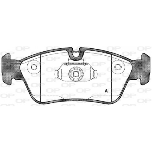 BRAKE PADS OPEN PARTS 1PCS 