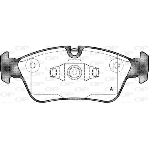 BRAKE PADS OPEN PARTS 1PCS 