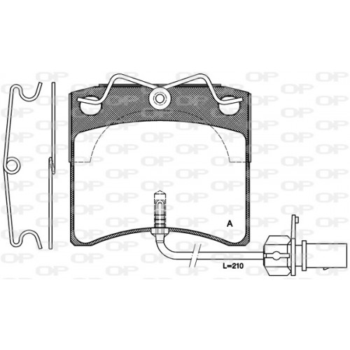 BRAKE PADS OPEN PARTS 1PCS ... 